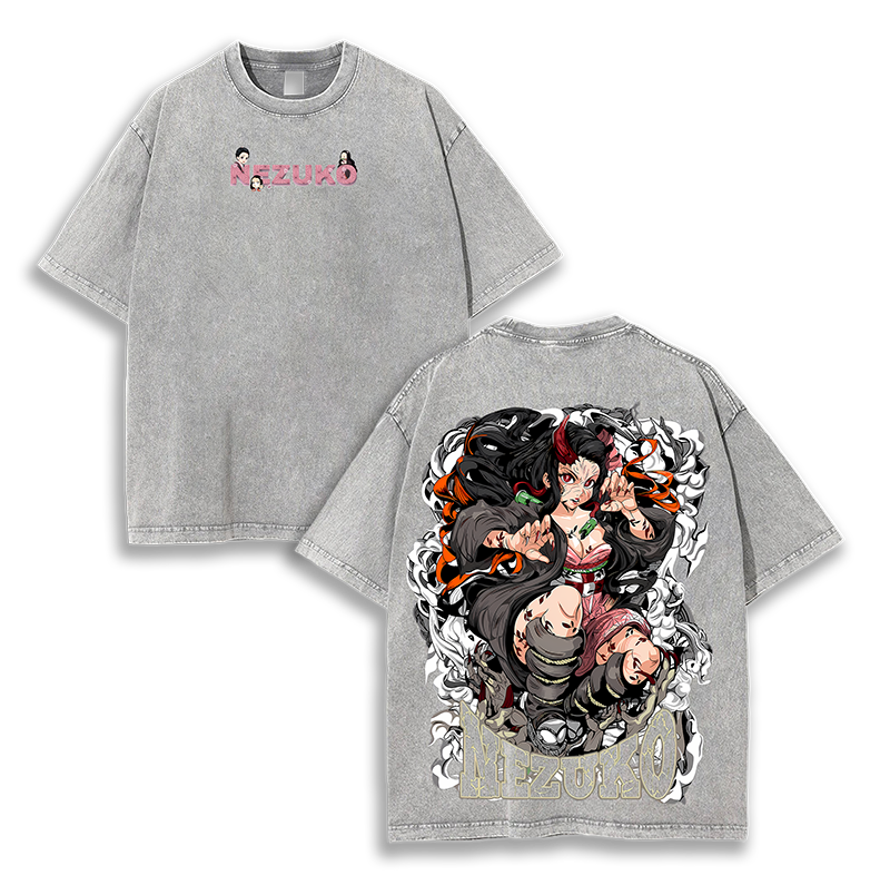 Kamado Nezuko Demon Slayer Washed T-Shirt