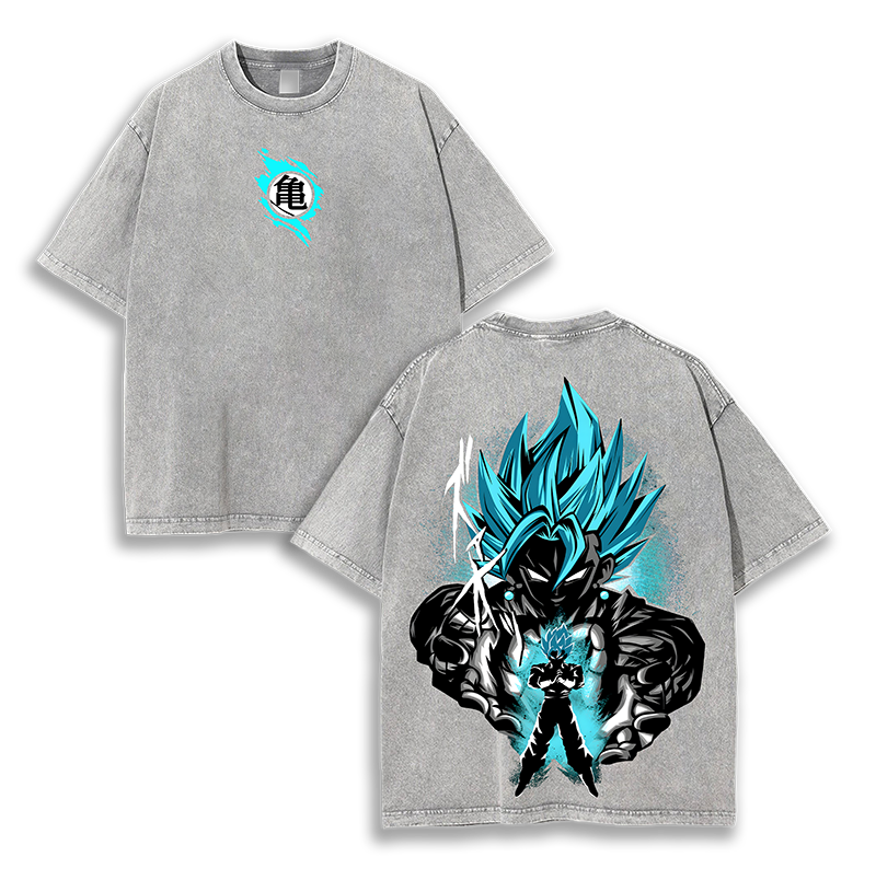 Vintage Limited VEGITO Blue Dragon Ball Washed T-Shirt