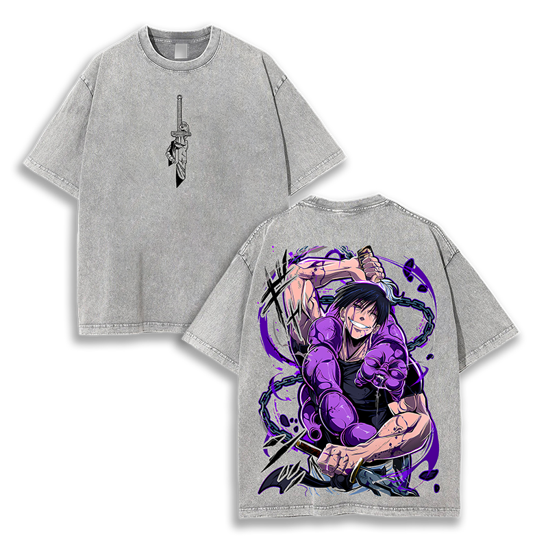 Toji Fushiguro Shir Jujutsu Kaisen Anime Washed T-Shirt