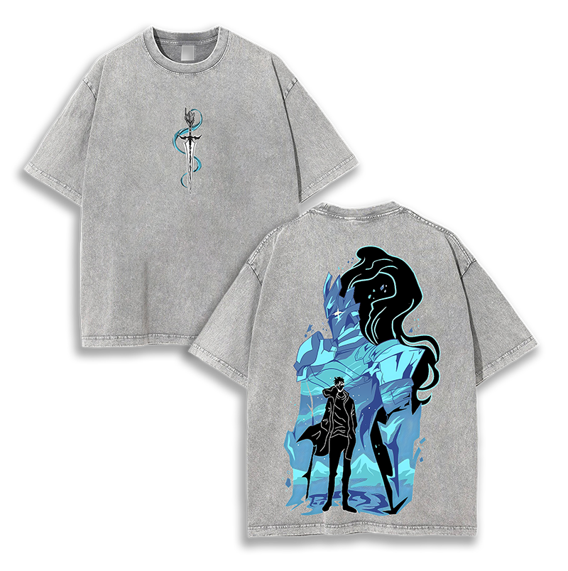 IGRIS Sung Jin Woo - Solo Leveling Anime Washed T-Shirt