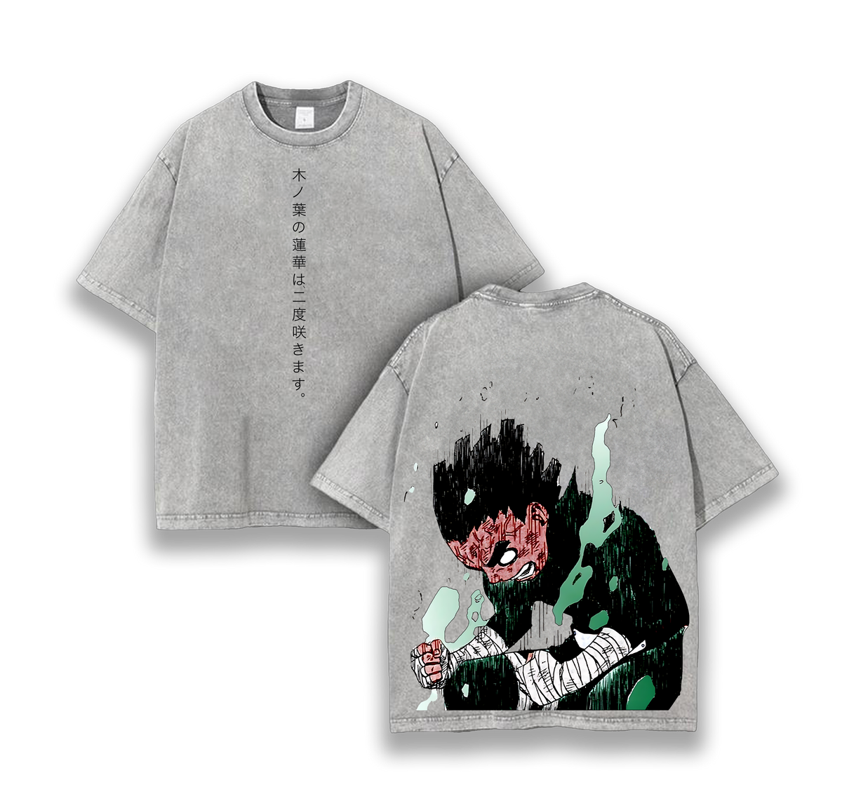 Rock Lee - Naruto Anime Washed T-Shirt