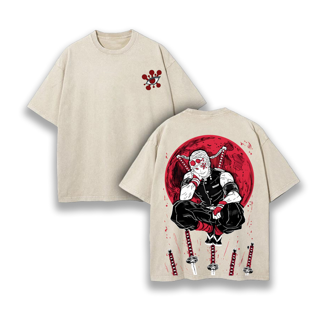 Tengen Uzui - Demon Slayer: Kimetsu No Yaiba Washed T-Shirt