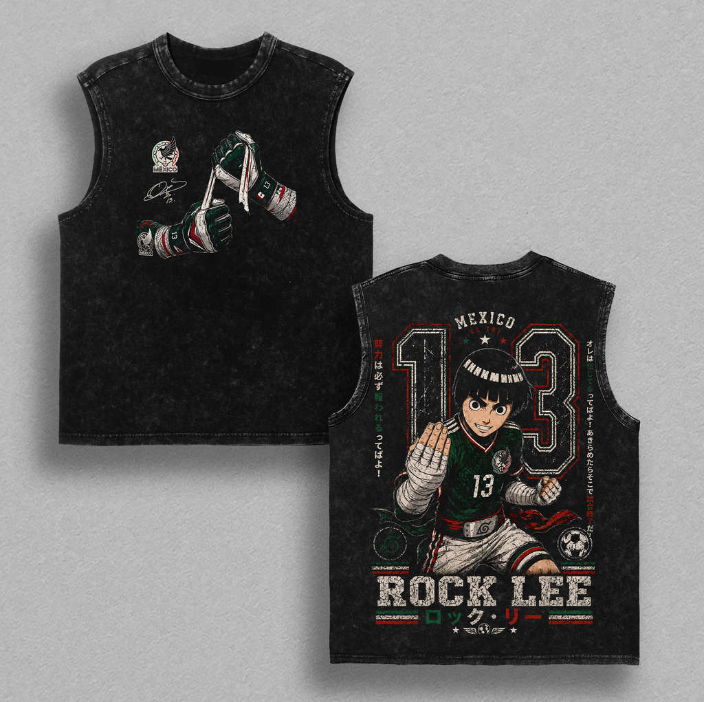 Memo Ochoa #13 Mexico Goalkeeper Anime Soccer Vintage Washed Tee