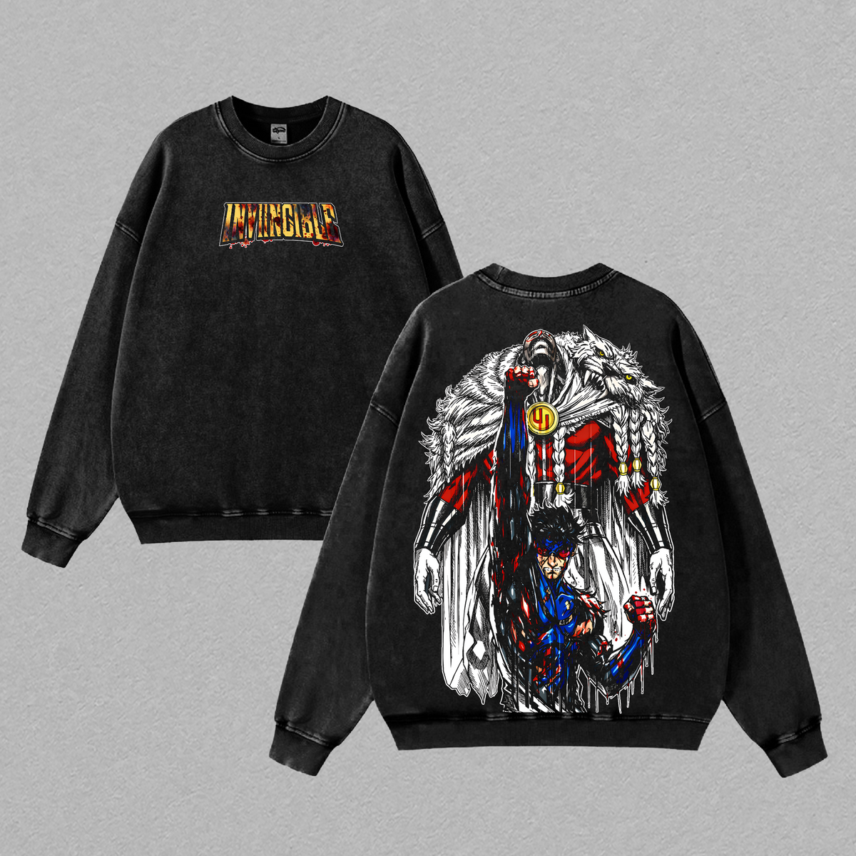Invincible Thragg vs Mark Grayson Vintage Washed Tee