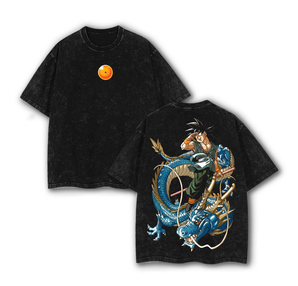 Dragon Legend Vintage Oversized T-Shirt – Oversized Anime Graphic Tee