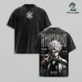 Toshiro Hitsugaya Bleach Hyorinmaru Anime Vintage Washed Tee
