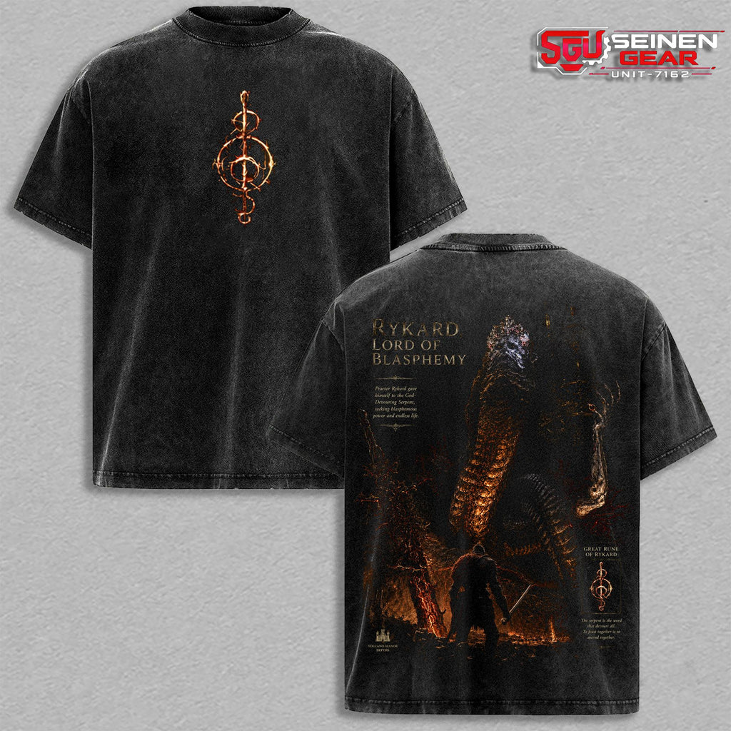 Rykard Elden Ring Shadow of the Erdtree Vintage Washed Tee