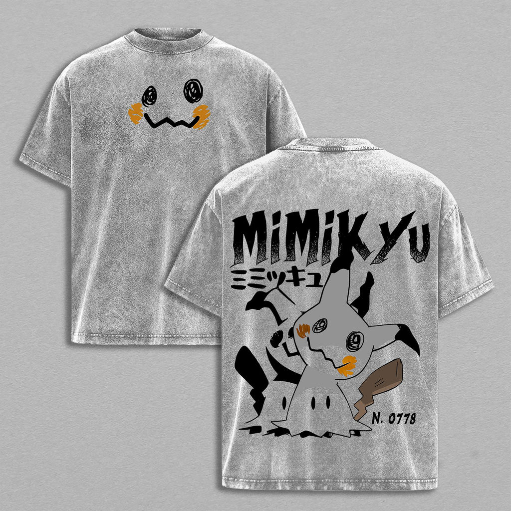 Mimikyu Pokemon Anime Vintage Washed Tee