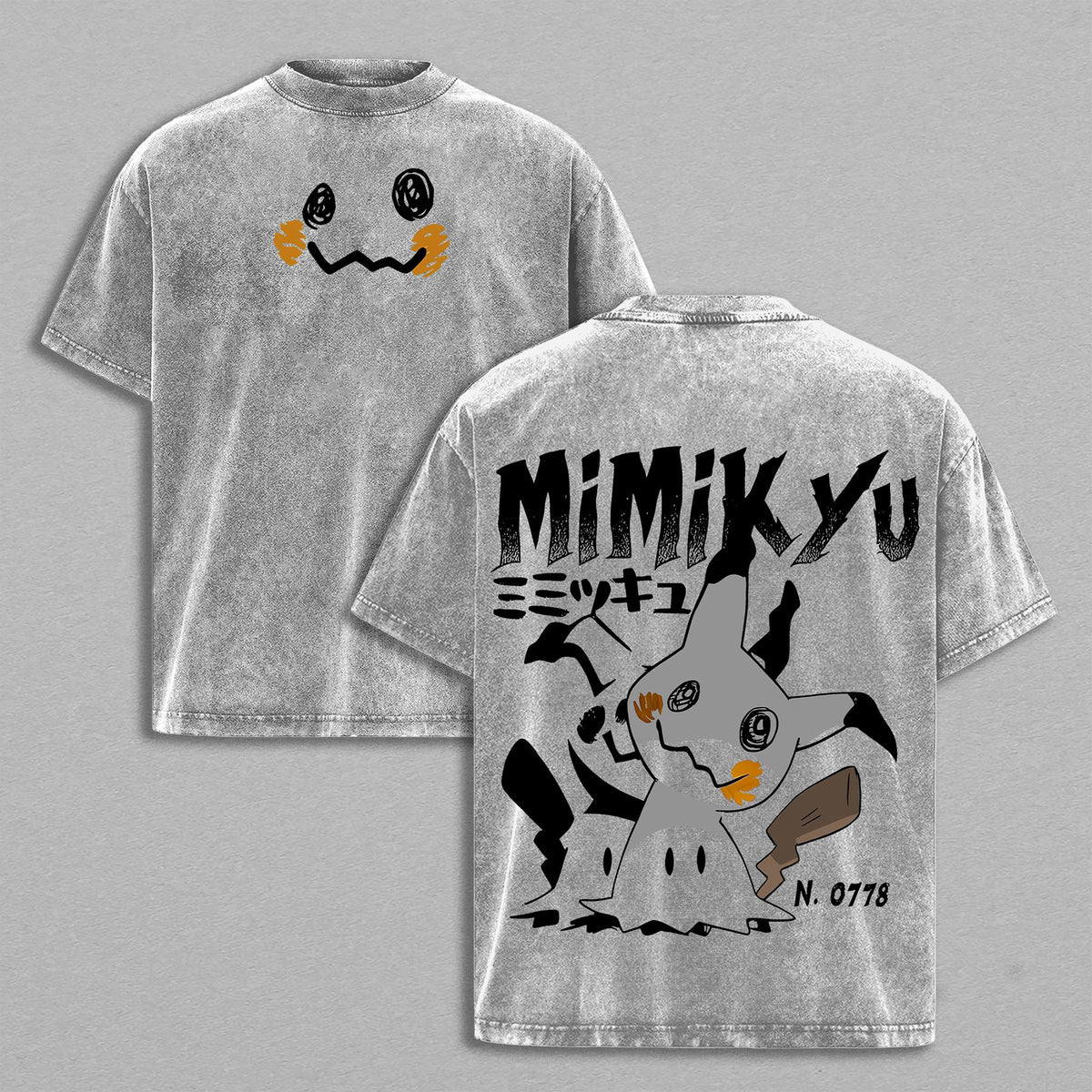Mimikyu Pokemon Anime Vintage Washed Tee