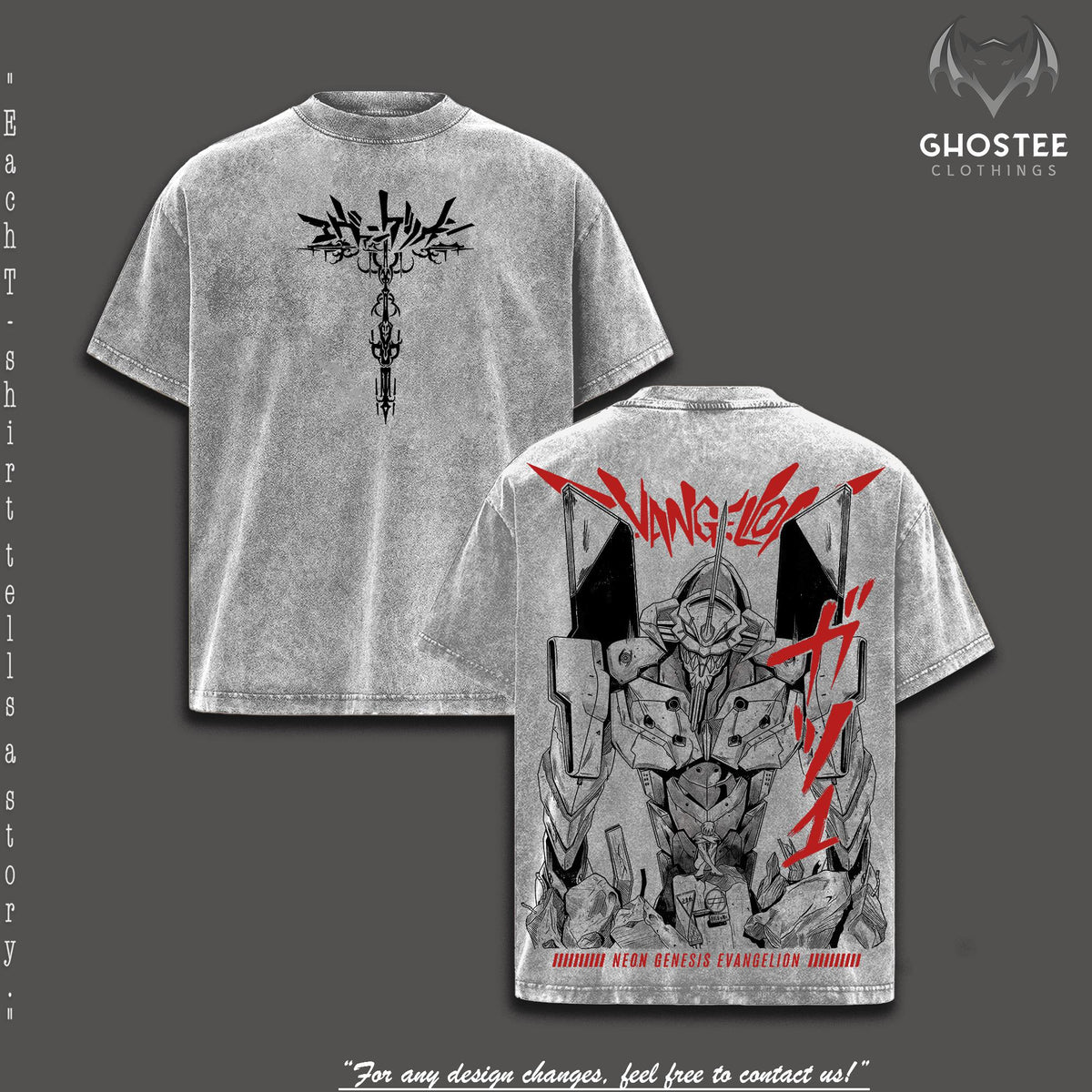 EVA Unit 01 & Shinji Neon Genesis Evangelion Anime Vintage Washed Tee