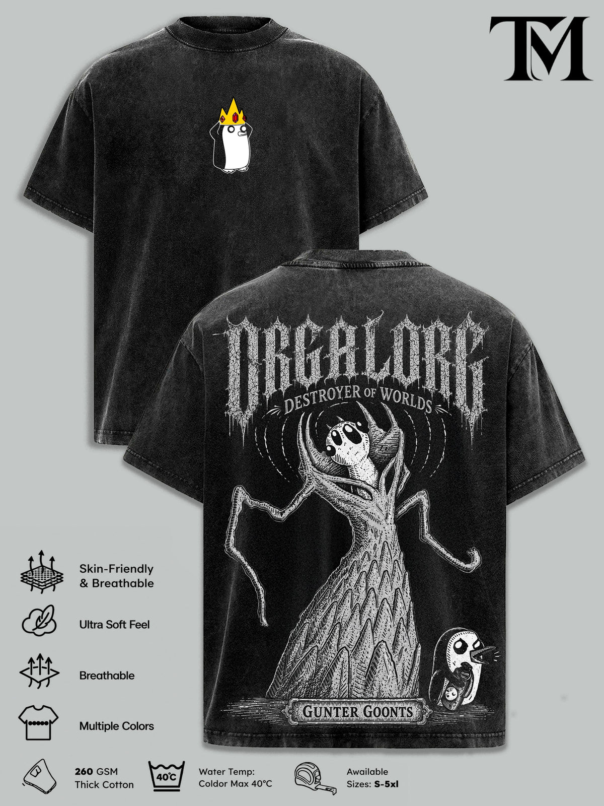 Gunter Orgalorg Adventure Time Vintage Washed Tee