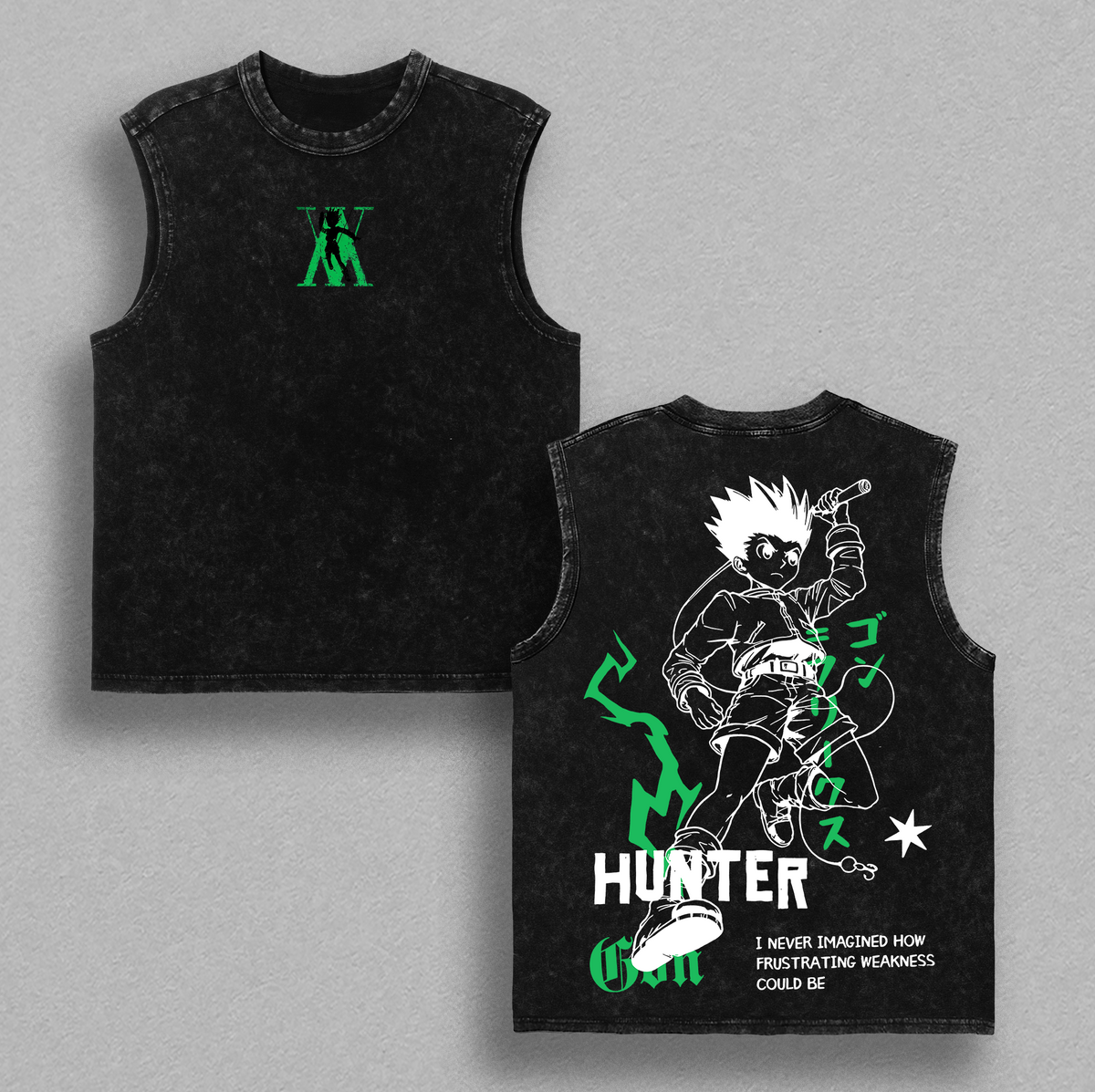 Gon Freecss Hunter x Hunter HXH Anime Vintage Washed Tee