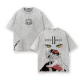 Upper Moon 2 Doma T-Shirt, Washed Oversize Anime Tee