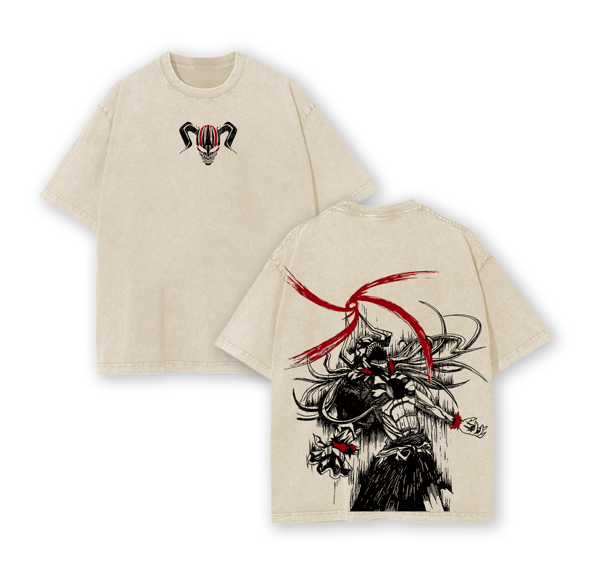 Ichigo Kurosaki Bleach Anime Vintage Washed Tee & Hoodie