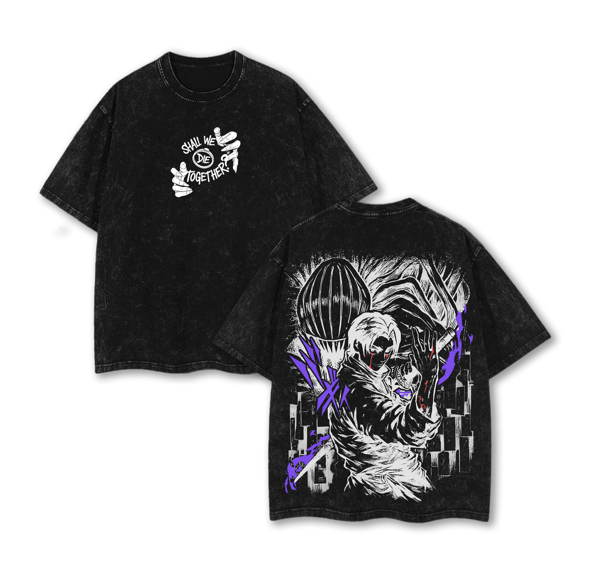 Yuta Okkotsu Vintage Washed Oversized T-Shirt – Jujutsu Kaisen The Culling Game Graphic Tee