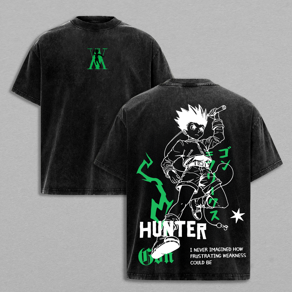Gon Freecss Hunter x Hunter HXH Anime Vintage Washed Tee