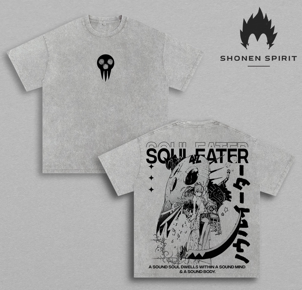 Maka Albarn & Soul Eater Evans Soul Eater Anime Vintage Washed Tee