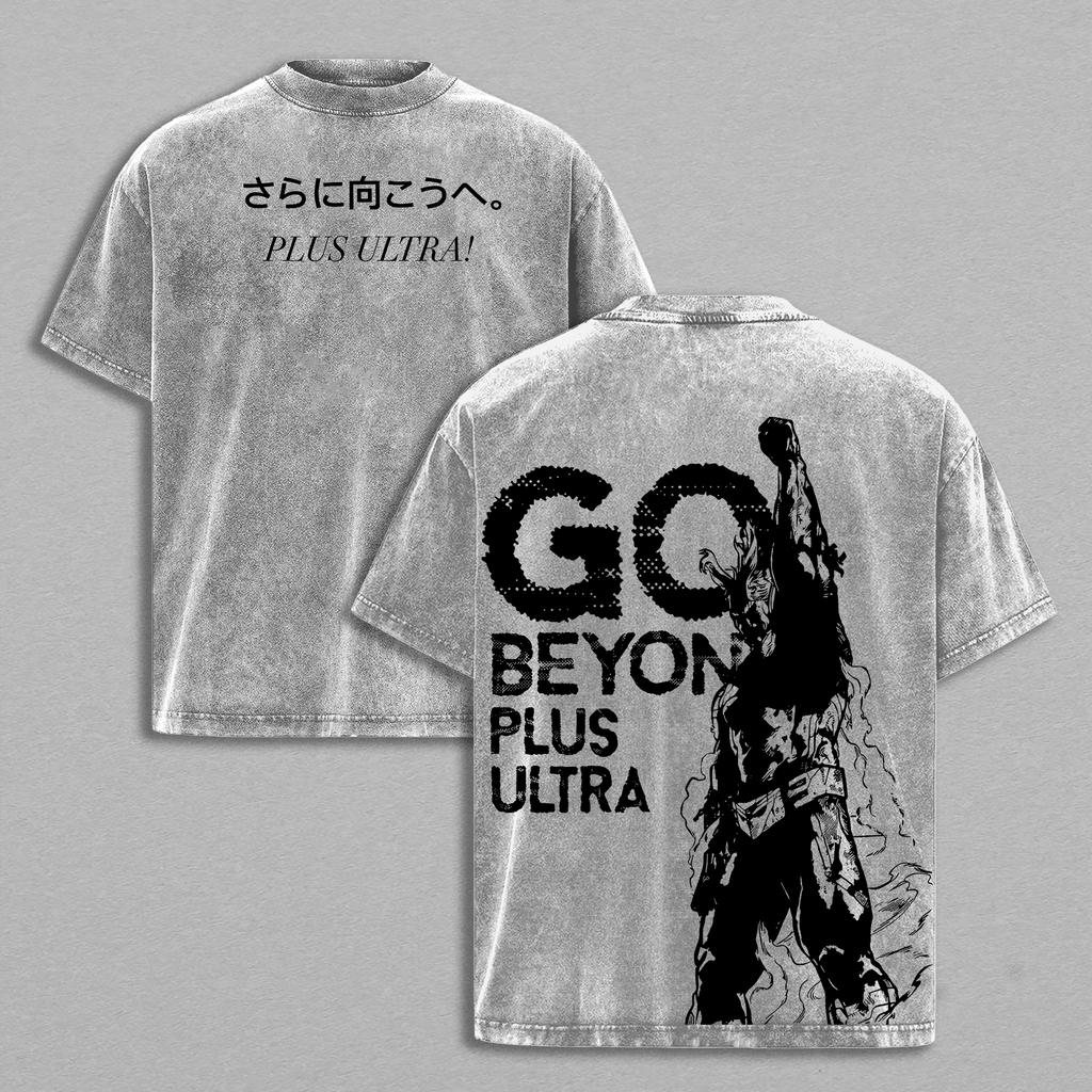 All Might Plus Ultra My Hero Academia Anime Vintage Washed Tee