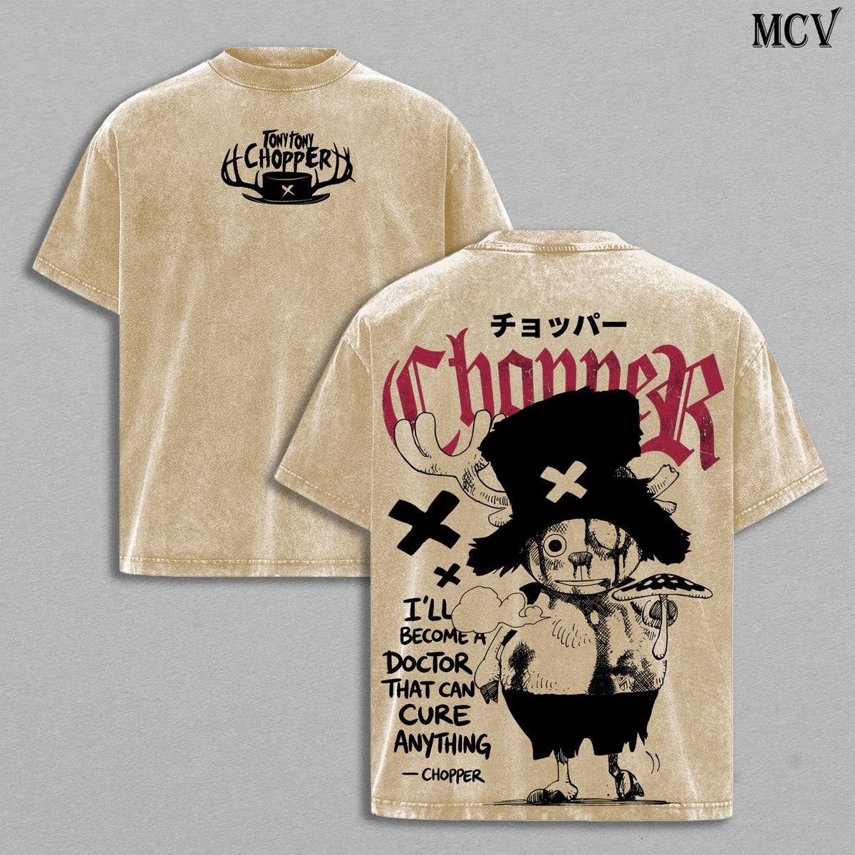 Tony Tony Chopper OnePiece's Anime Vintage Washed Tee