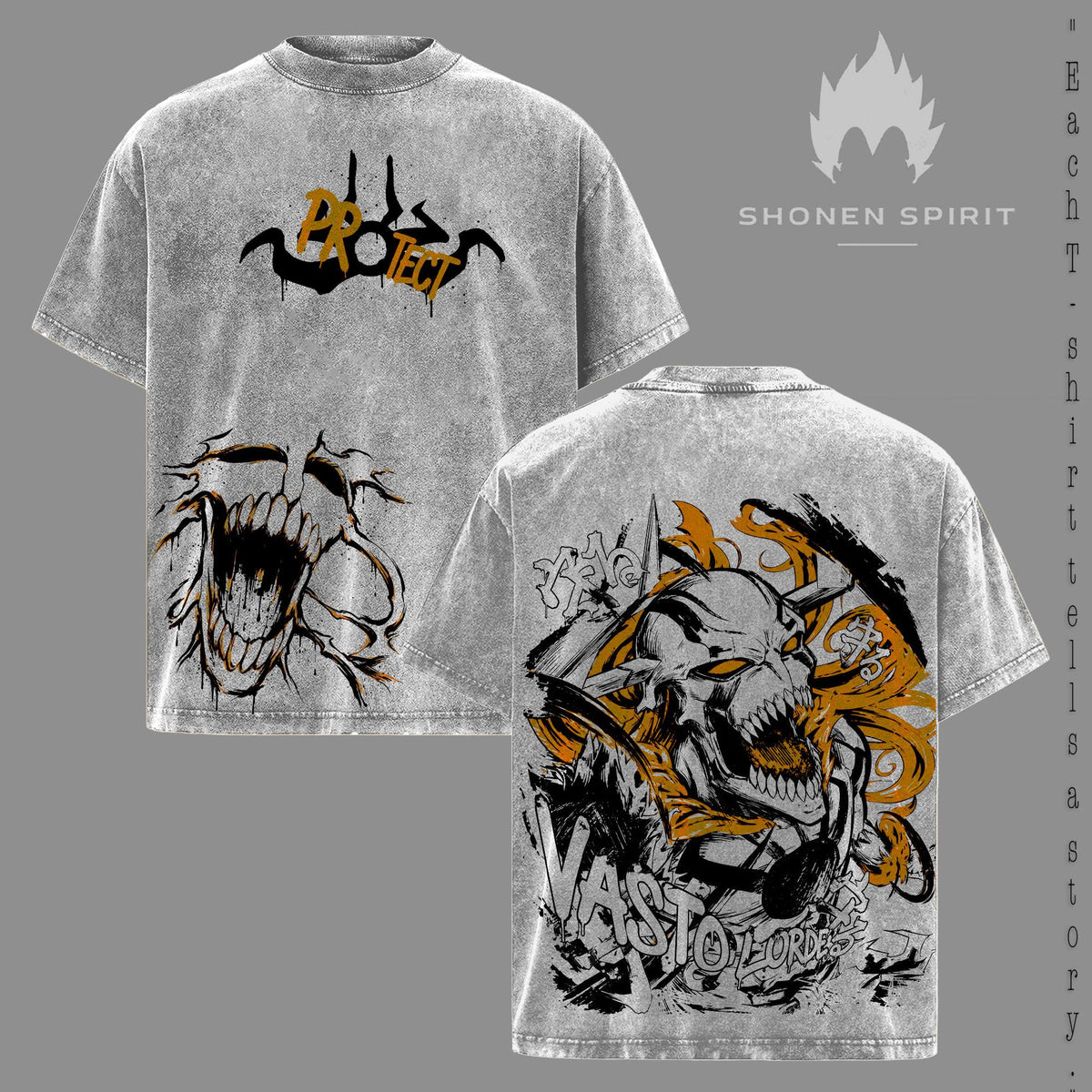 Ichigo Hollow Form Bleach Anime Vintage Washed Tee