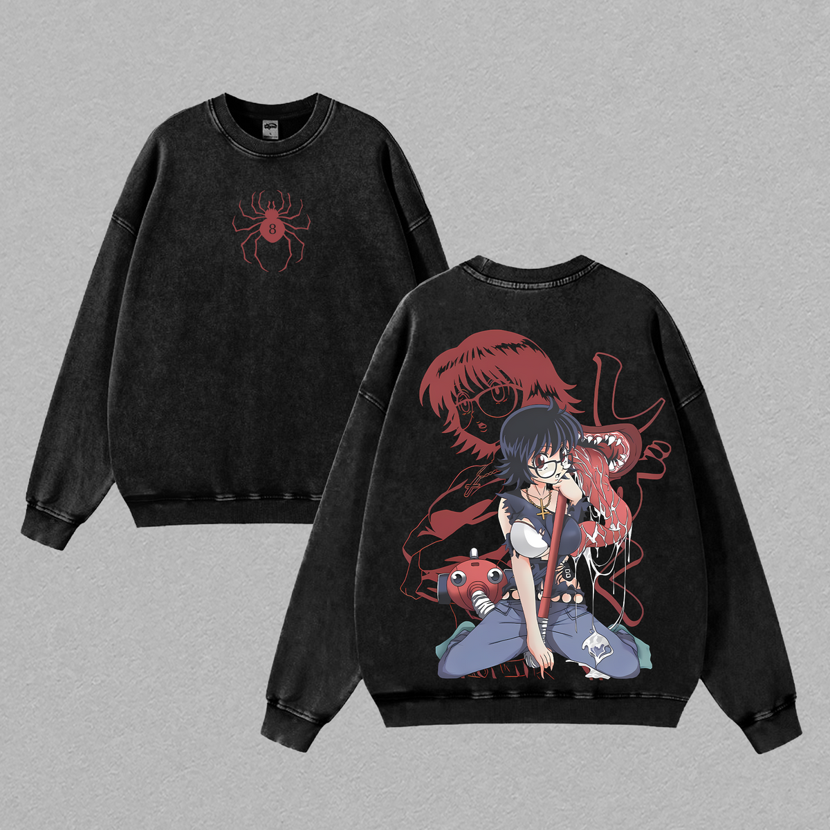 Shizuku T-Shirt - Hunter x Hunter Anime Graphic Tee Acid Washed Lightweight Cotton T-Shirt Unisex Oversized Clothes Streetwear Gift for Anime Fans