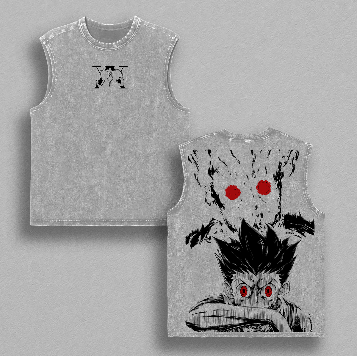 Gon Freecss Adult Monster Form Hunter x Hunter Anime Vintage Washed Tee