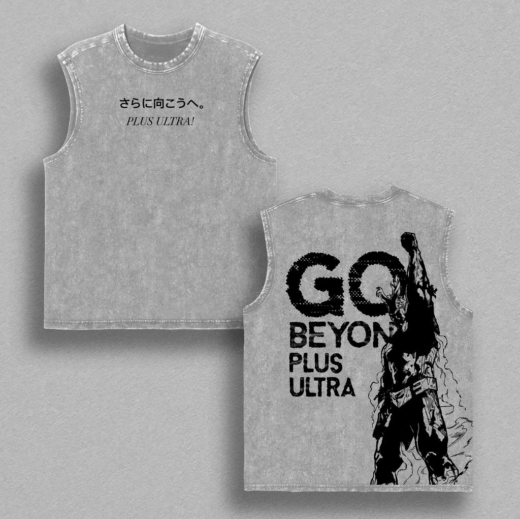 All Might Plus Ultra My Hero Academia Anime Vintage Washed Tee
