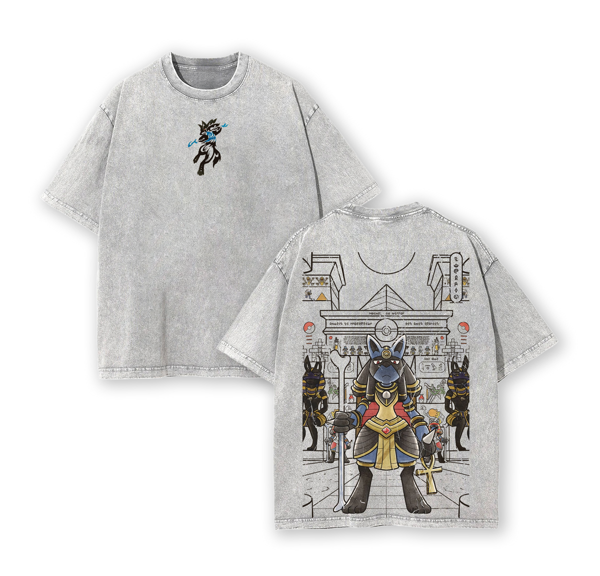 Lucario Pokemon Vintage Washed T-Shirt