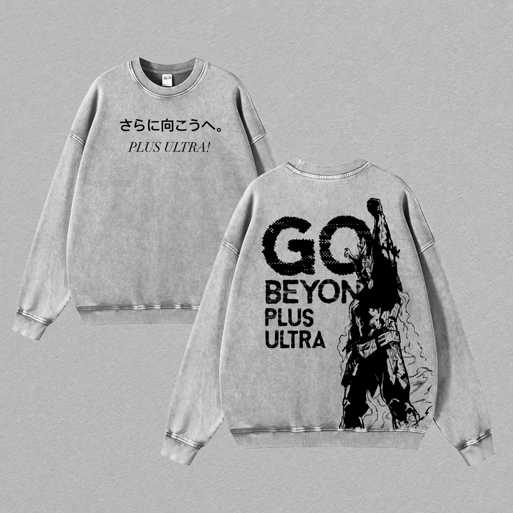 All Might Plus Ultra My Hero Academia Anime Vintage Washed Tee