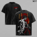 Zaraki Kenpachi Bleach Battle Maniac Anime Vintage Washed Tee