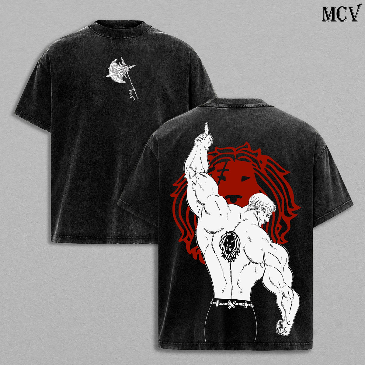 Escanor The Seven Deadly Sins Anime Vintage Washed Tee