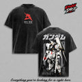 Nu Gundam RX-93 Char's Counterattack Anime Vintage Washed Tee