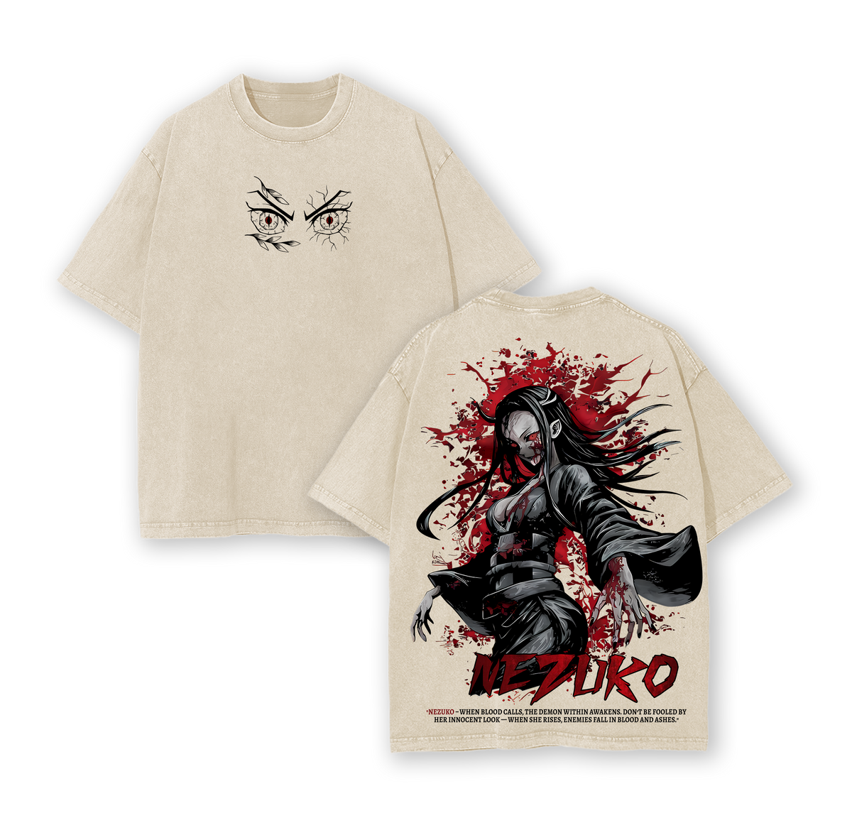 Nezuko Kamado Demon Slayer Double Printed Tee