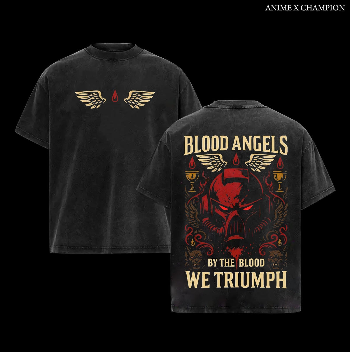 Blood Angels Warhammer 40K New Vintage Washed Tee