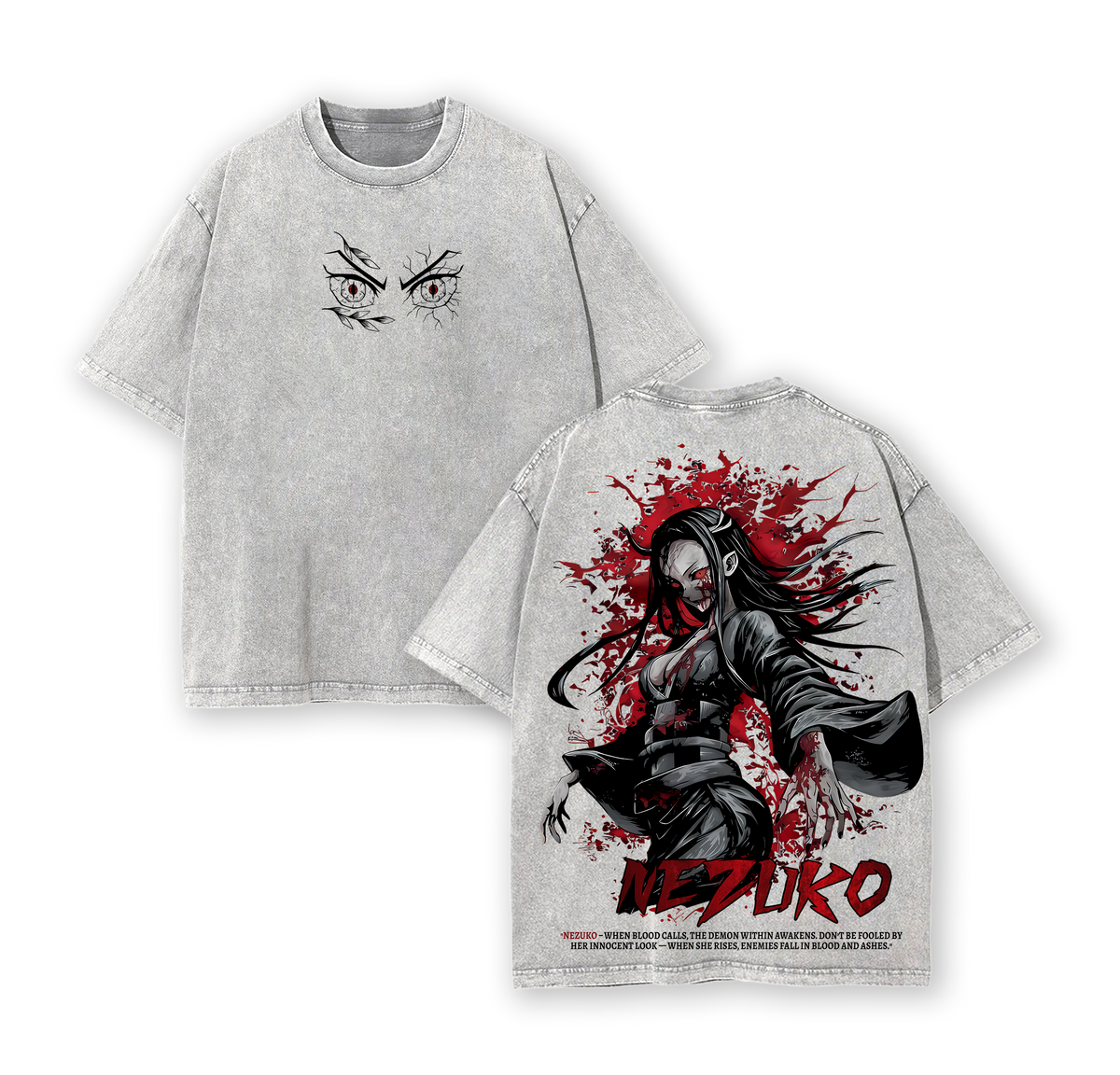 Nezuko Kamado Demon Slayer Double Printed Tee
