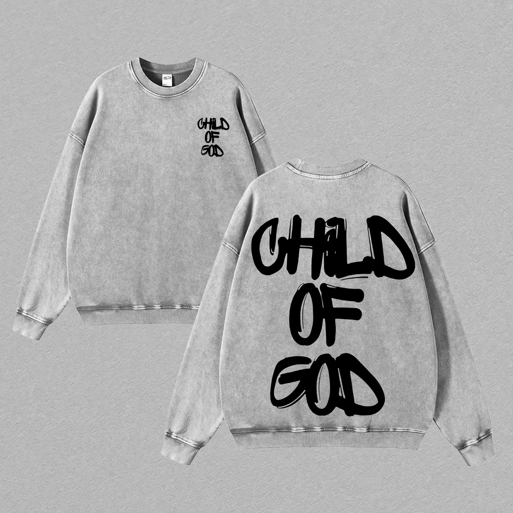 Child Of God Jesus Vintage Washed Tee & Hoodie
