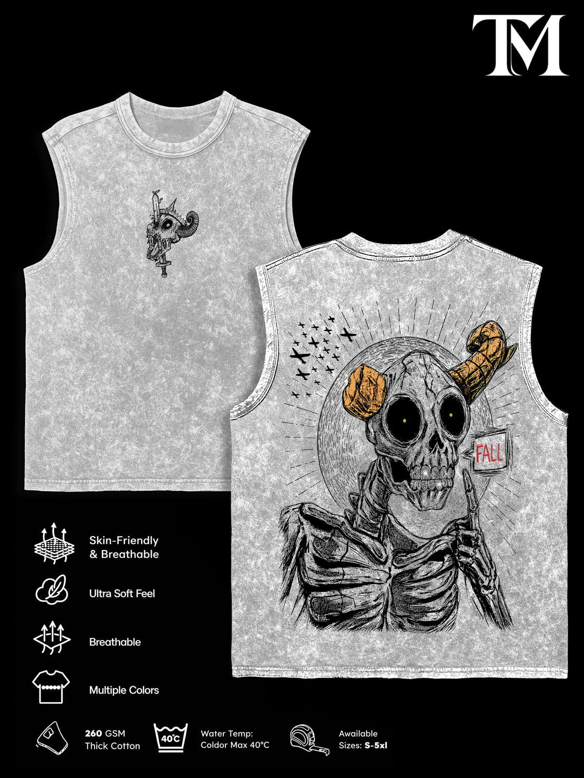 Adventure Time The Lich T-Shirt & Tank Top – Vintage Cosmic Skeleton Graphic Tee, Oversized Unisex Horror Fan Merch Gift