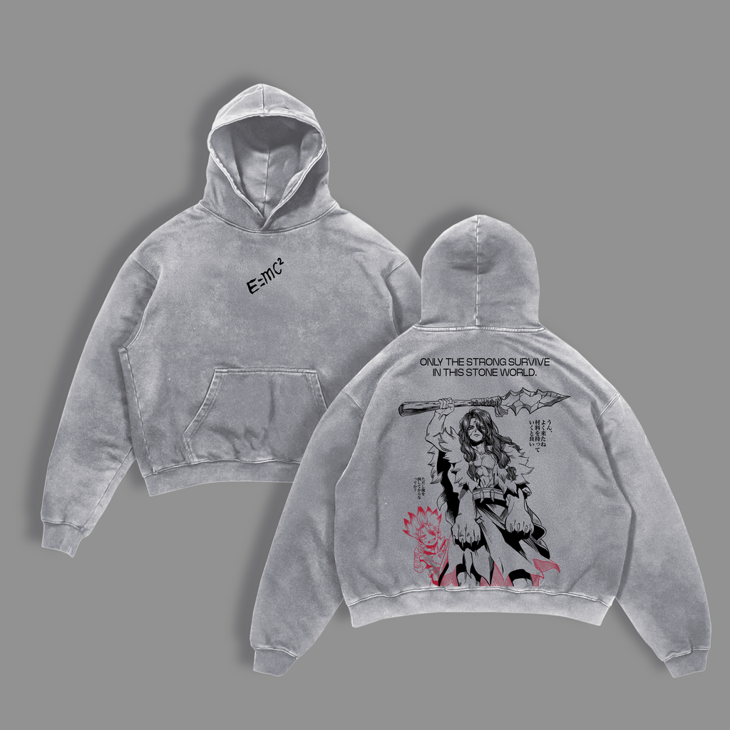 Tsukasa Shishio x Senku Ishigami Dr. Stone Anime Vintage Washed Tee