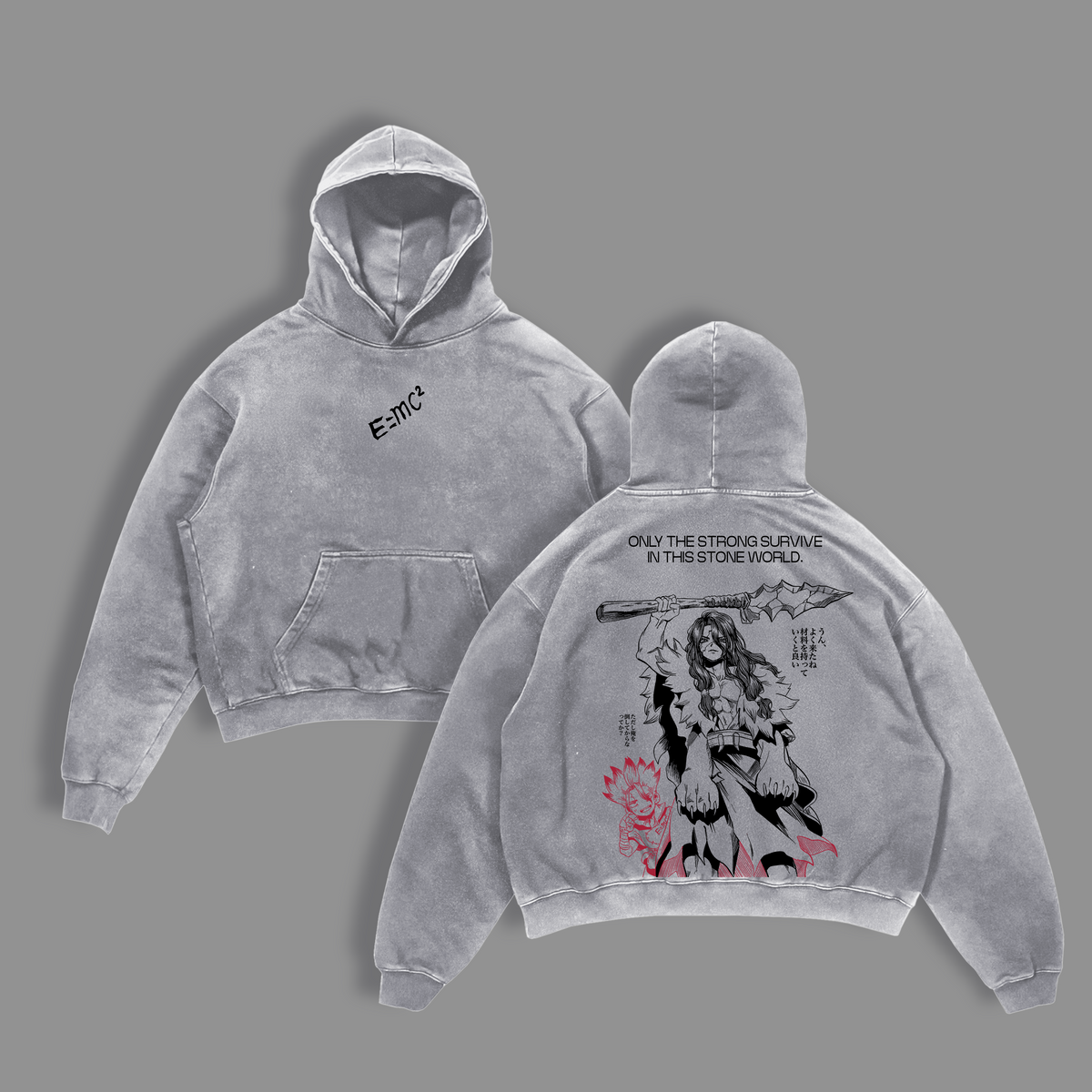 Tsukasa Shishio x Senku Ishigami Dr. Stone Anime Vintage Washed Tee