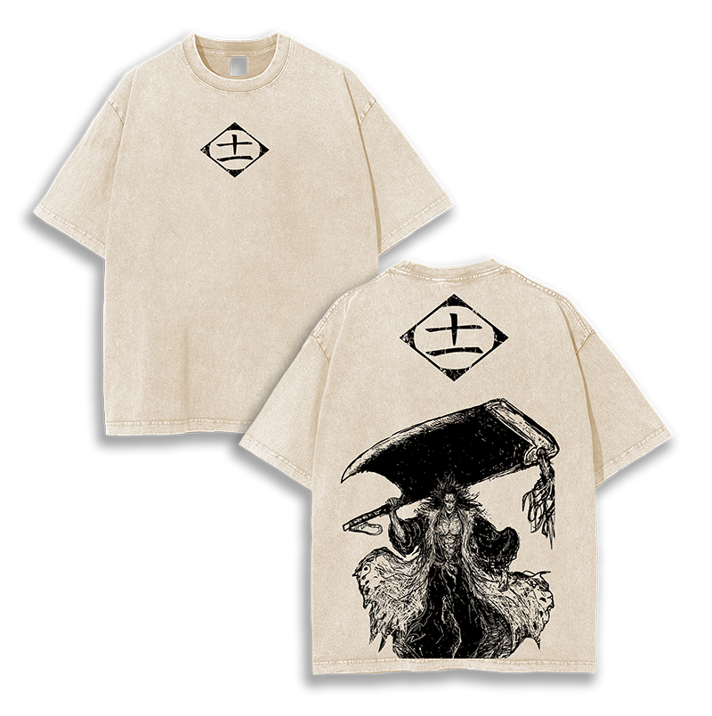 Kenpachi Zaraki Bleach Washed T-Shirt