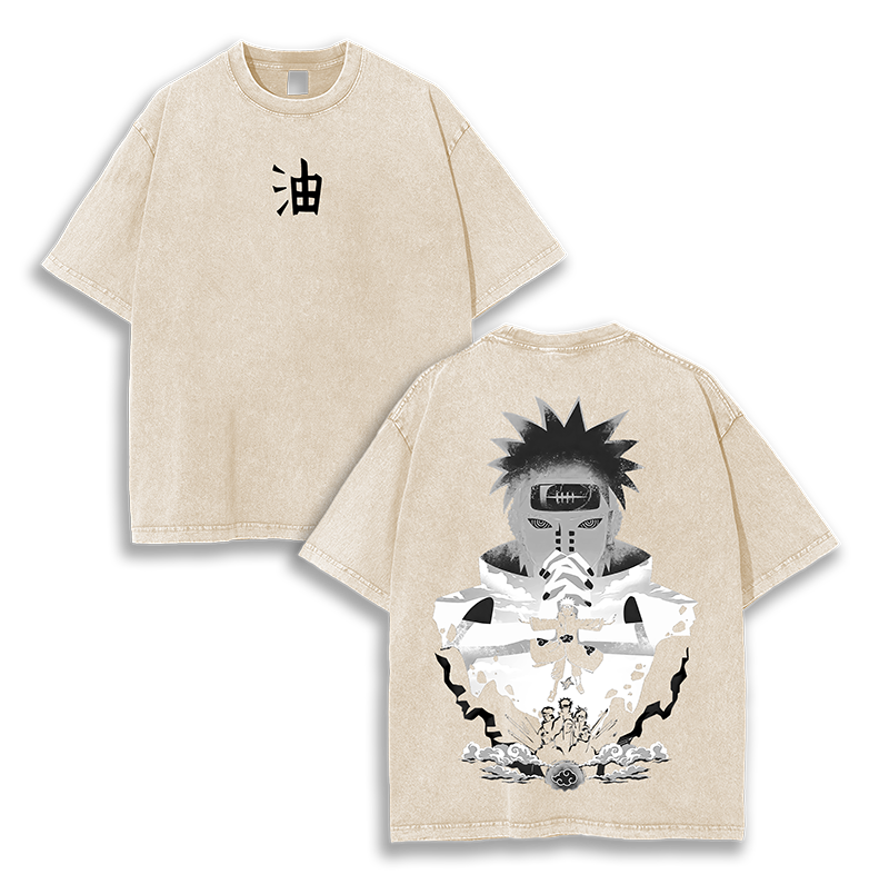 PAIN - Akatsuki  Naruto v2 Anime Washed T-Shirt