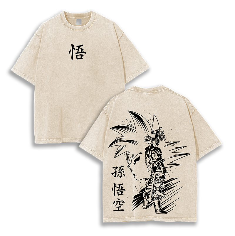 Son Goku - Dragon Ball Z Washed T-Shirt