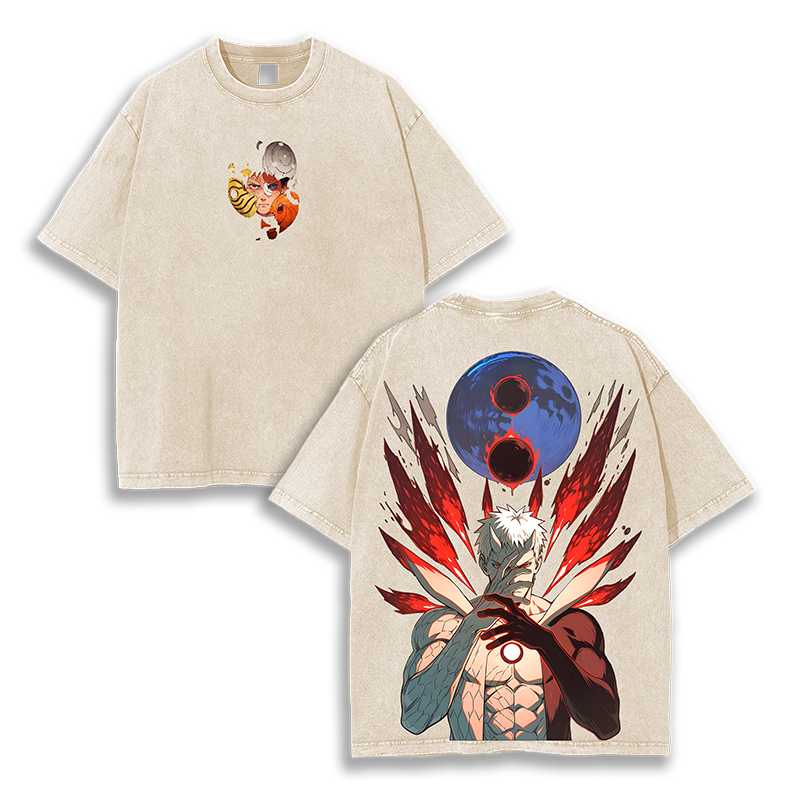 Obito Naruto  Anime Washed T-Shirt