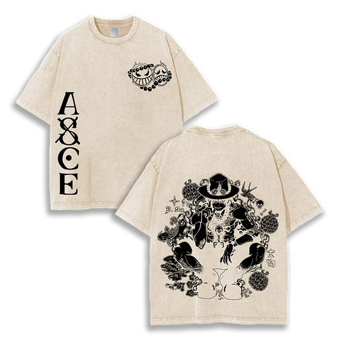 ACE x One Piece Anime  Washed T-Shirt