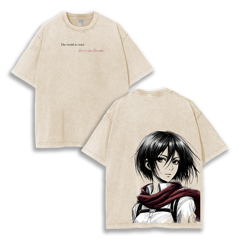 Mikasa Ackerman  Attack on Titan Washed T-Shirt