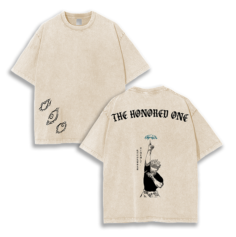 THE HONORED ONE Jujutsu Kaisen Anime Washed T-Shirt