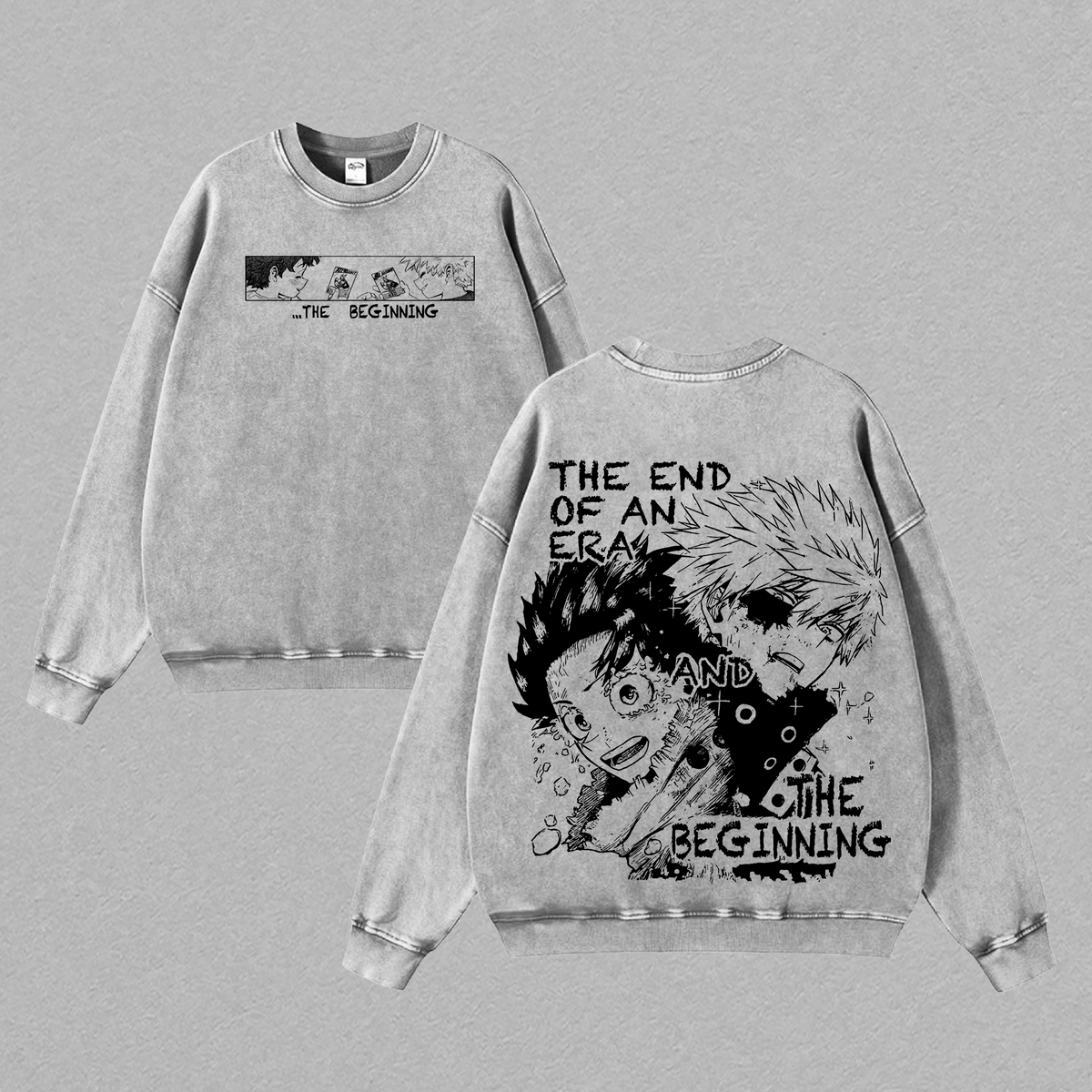 Bakugo x Deku The End & The Beginning Anime Vintage Washed Tee