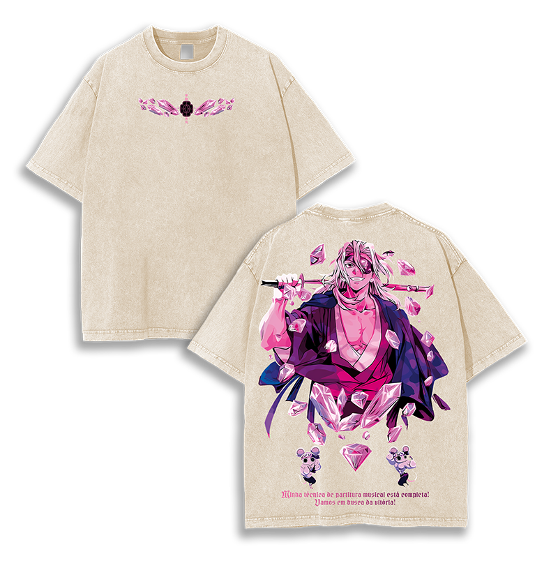 Giyu Tomioka – Water Hashira Demon Slayer Washed T-Shirt