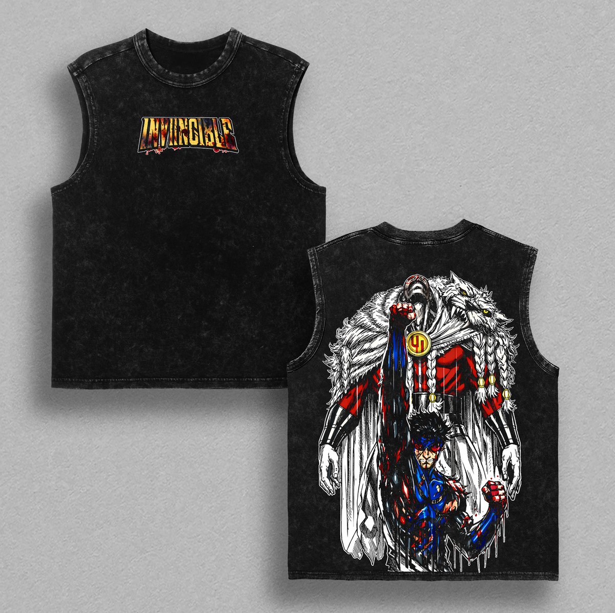 Invincible Thragg vs Mark Grayson Vintage Washed Tee