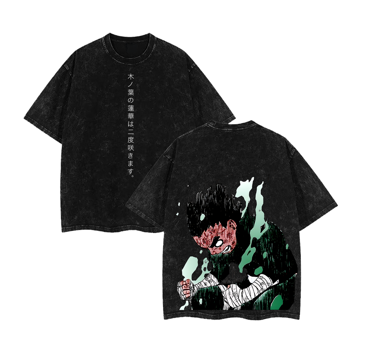 Rock Lee - Naruto Anime Washed T-Shirt